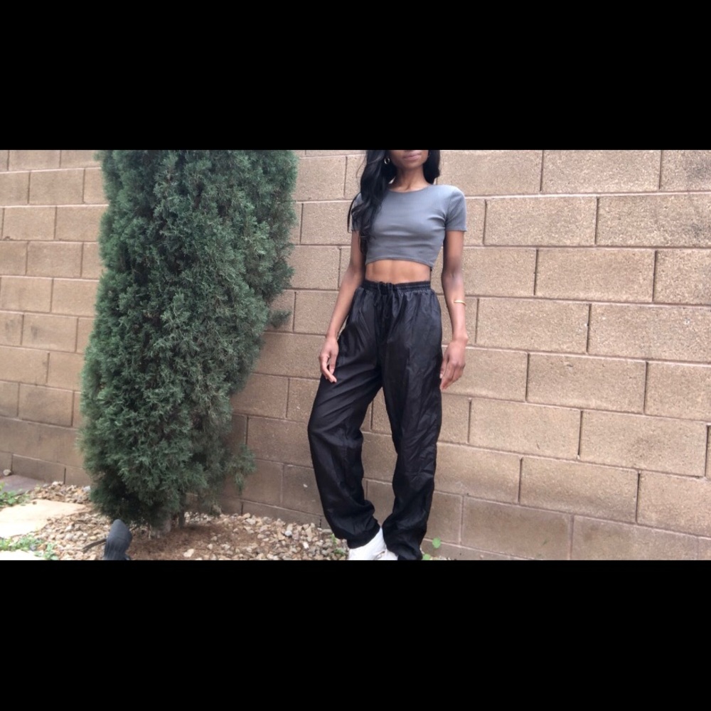 black Givenchy windbreaker pant